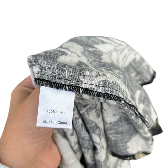 Tuckernuck 100% Linen Ojai Vines Hemmings Floral Smocked Dress - Size Small - Picture 8 of 14